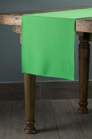 Classic Solid Kelly table runner